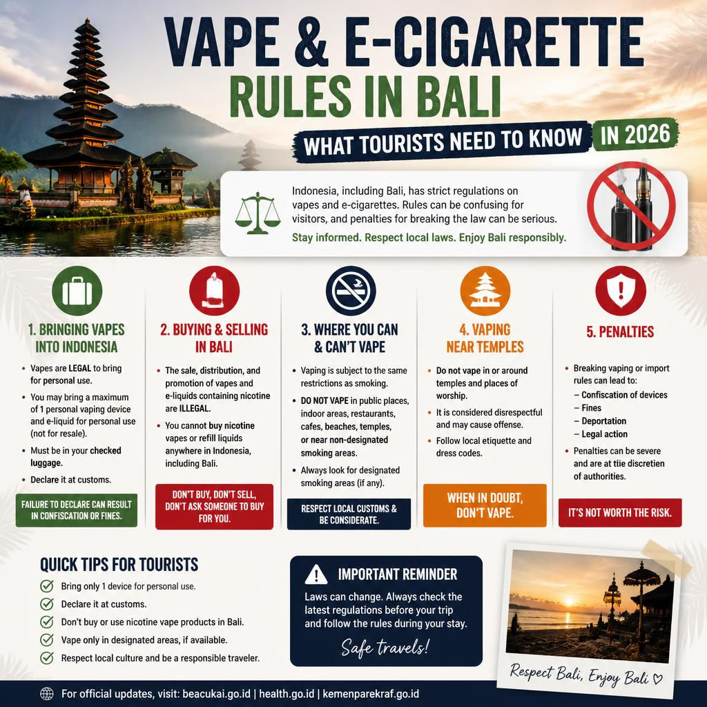 Vape and E-Cigarette Rules in Bali
